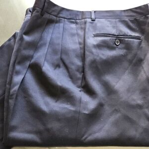 Pazoni Black Wool Pleated Pants Size 40 X 31